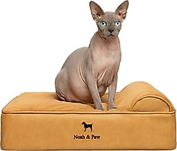 Noah & Paw Machine Washable Orthopedic Sofa Dog Bed, Camel, Small
