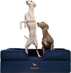 Noah & Paw Machine Washable Orthopedic Classic Dog Bed, Dark Blue, Large