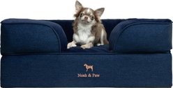 Noah & Paw Machine Washable Orthopedic Classic Dog Bed, Dark Blue, Medium