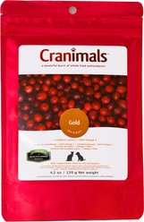 Cranimals Gold Skin & Brain Powder Supplement for Puppies & Cats, 4.2-oz bag
