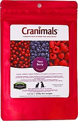 Cranimals Very Berry Antioxidant Immune Powder Supplement for Dogs, 4.2-oz bag