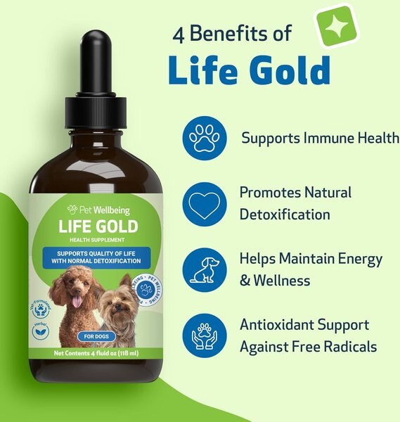 Pet Wellbeing Mushroom Immune GOLD Bacon Flavored Liquid Immune Supplement for Cats & Dogs