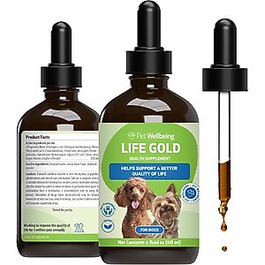 Pet Wellbeing Life GOLD Bacon Flavored Liquid Immune Supplement for Dogs, 4-oz bottle