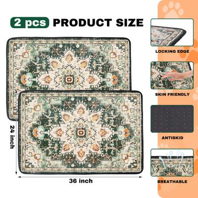 Show full view: PatiencET Super Absorbent Non-Slip Washable Dog Pee Pads, Green, 24 x 36-in, 2 count slide 7 of 12
