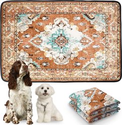 PatiencET Super Absorbent Non-Slip Washable Dog Pee Pads, Brown, 24 x 36-in, 2 count