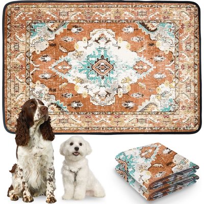 PatiencET PatiencET Super Absorbent Non-Slip Washable Dog Pee Pads, Brown, 24 x 36-in, 2 count