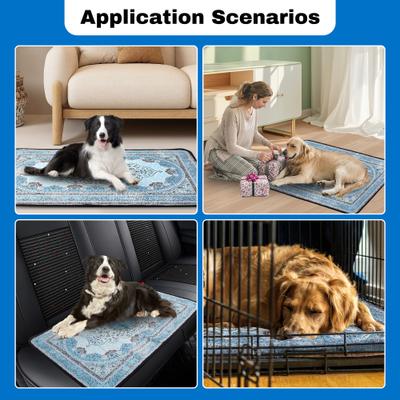 Show full view: PatiencET Super Absorbent Non-Slip Washable Dog Pee Pads, Blue, 24 x 36-in, 2 count slide 3 of 12