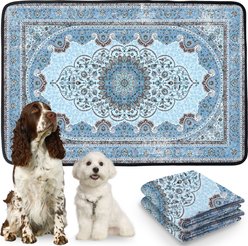 PatiencET Super Absorbent Non-Slip Washable Dog Pee Pads, Blue, 24 x 36-in, 2 count