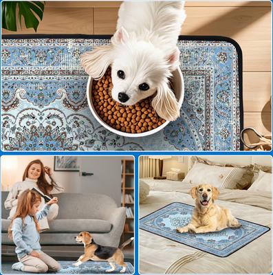 Show full view: PatiencET Super Absorbent Non-Slip Washable Dog Pee Pads, Blue, 24 x 36-in, 2 count slide 2 of 12