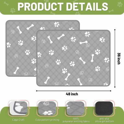 Show full view: PatiencET Super Absorbent Washable Dog Pee Pads, 36 x 48-in, 2 count slide 7 of 10