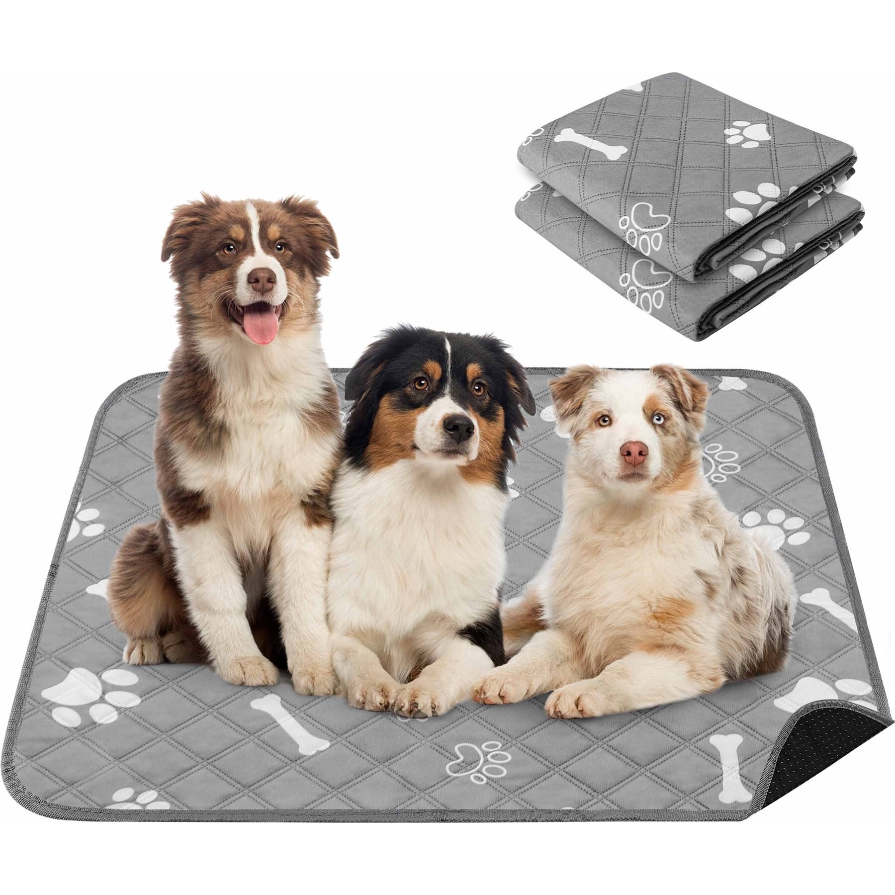 PatiencET Super Absorbent Washable Dog Pee Pads, 36 x 48-in, 2 count