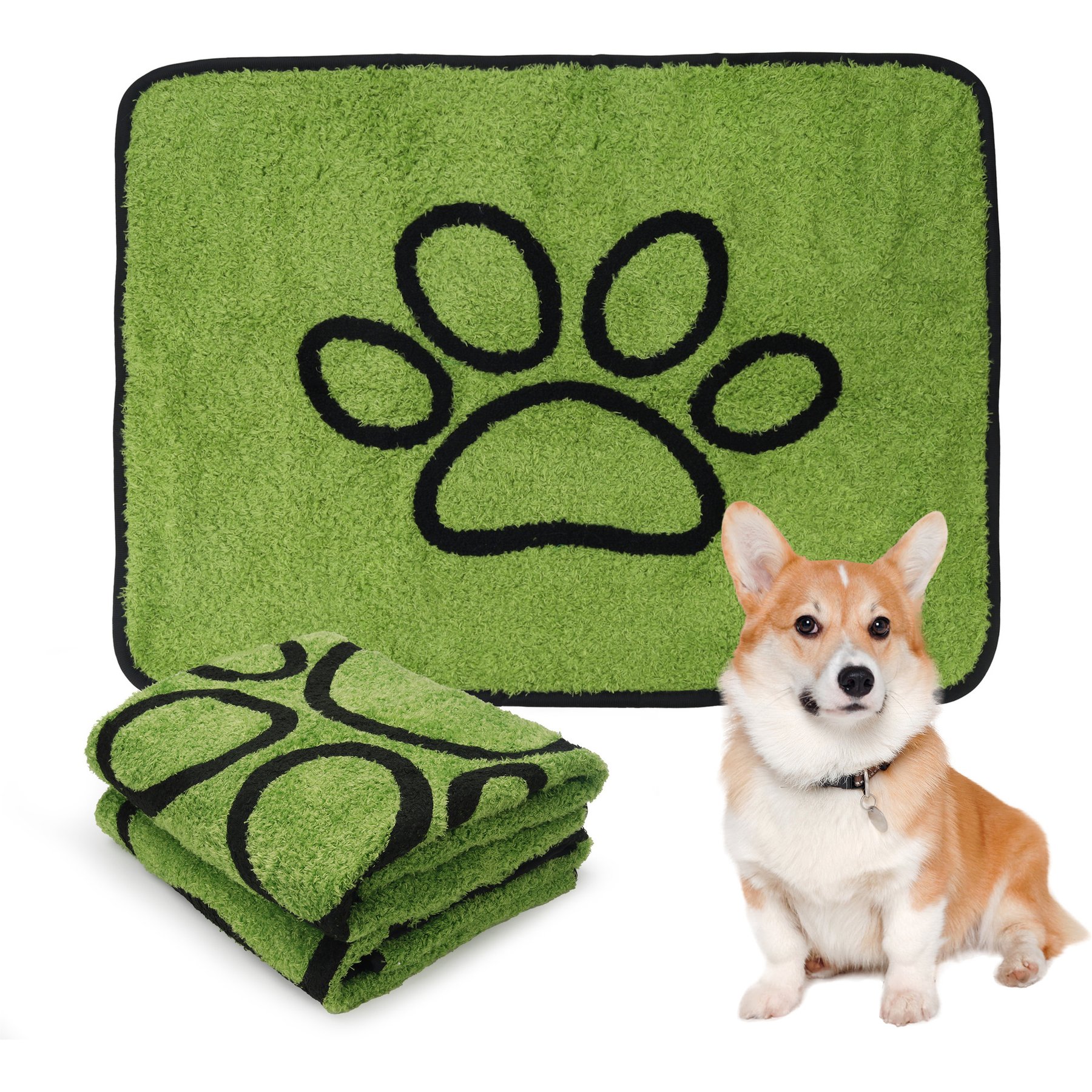 PatiencET Super Absorbent Embroidered Washable Dog Pee Pads, 2 count, 18 x 24-in