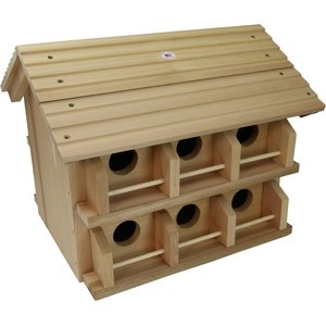 Heath Outdoor Products Deluxe Wood Martin Songbird House, Cedar