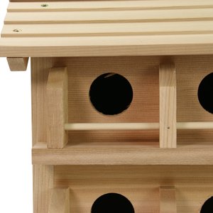 Heath Outdoor Products Deluxe Wood Martin Songbird House, Cedar
