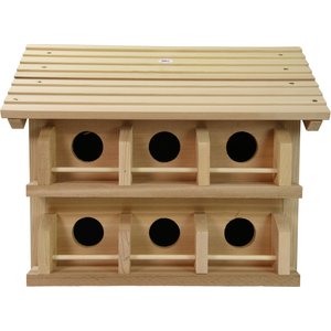 Heath Outdoor Products Deluxe Wood Martin Songbird House, Cedar