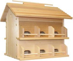 Heath Outdoor Products Starling Resistant 12 Room Martin Songbird House, Cedar