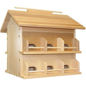 Heath Outdoor Products Starling Resistant 12 Room Martin Songbird House, Cedar