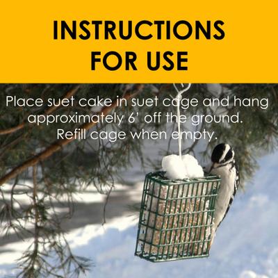 Show full view: Heath Outdoor Products All Season High Energy Suet Cake Songbird Food, 11.25-oz tray, case of 10 slide 5 of 7