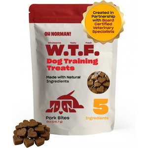 OH NORMAN WTF Pork Flavored Training Soft & Chewy Dog Treats, 5-oz bag