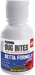 Fluval Bug Bites Betta Granules Fish Food, 1.5-oz