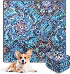 LOOBANI Super Absorbent Reusable Washable Dog Pee Pads, Green, 48 x 48-in, 2 count