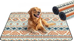 LOOBANI Super Absorbent Whelping Reusable Non-Slip Washable Puppy & Dog Training Pee Pads, Beige, 2 count, 36 x 41-in
