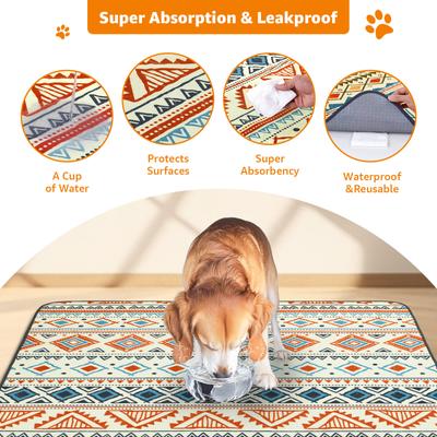 Show full view: LOOBANI Super Absorbent Reusable Washable Dog Pee Pads, Beige, 16 x 24-in, 2 count slide 3 of 8