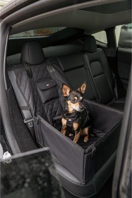 Show full view: TRIXIE Dog Car Booster Seat, Black, 17.7 x 17.7 x 9.4-in slide 3 of 7