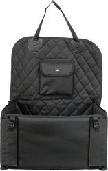 TRIXIE Dog Car Booster Seat, Black, 17.7 x 17.7 x 9.4-in