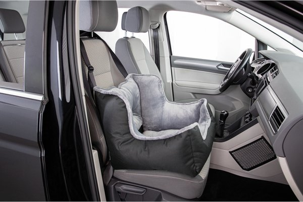 Show full view: TRIXIE Dog Car Booster Seat, Black, 19.7 x 19.7 x 15.7-in slide 6 of 11