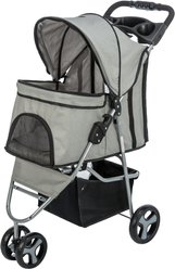 TRIXIE Foldable Cat & Dog Stroller, Gray