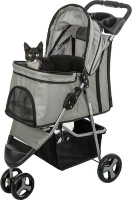Show full view: TRIXIE Foldable Cat & Dog Stroller, Gray slide 6 of 10