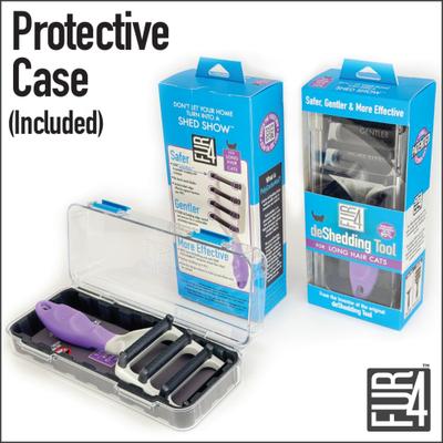 Show full view: FUR4 Long Hair Cat Deshedding Tool, Purple slide 7 of 10