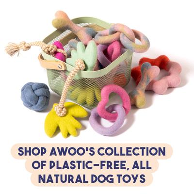 Show full view: Awoo Comet's Tail Ropes Tug Dog Toy, Blue slide 6 of 6
