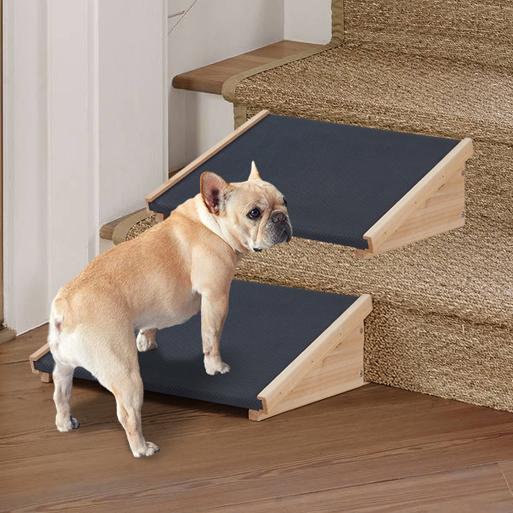 Unipaws Non-Slip Dog & Cat Ramp, 12-in, 2 count