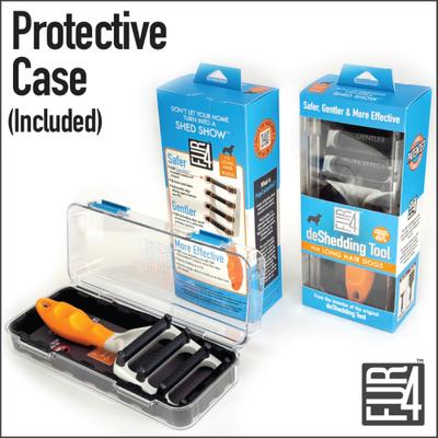 Show full view: FUR4 Long Hair Dog Deshedding Tool, Orange slide 7 of 10