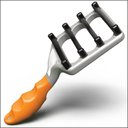 FUR4 Long Hair Dog Deshedding Tool, Orange