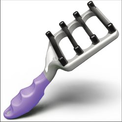 FUR4 Long Hair Cat Deshedding Tool, Purple slide 1 of 8