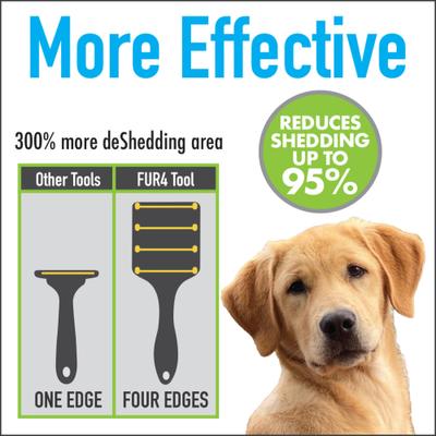 Show full view: FUR4 Short Hair Dog Deshedding Tool, Green slide 5 of 11
