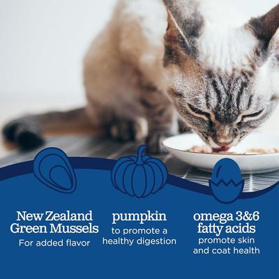 Show full view: Blackwood Chicken & Chicken Liver with Pumpkin Recipe Grain-Free Wet Cat Food, 3-oz can, case of 12 slide 5 of 6