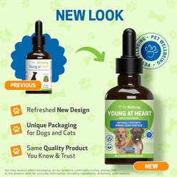 Pet Wellbeing Young at Heart Bacon Flavored Liquid Heart Supplement for Dogs & Cats, 2-fl oz bottle slide 2 of 8