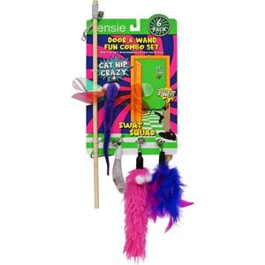 KittyCat  KENSIE 6pc Cat Clasp Wand Toy Set, Purple - Chewy.com