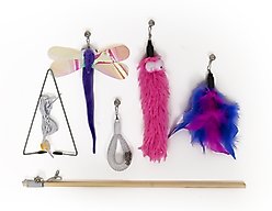 Kensie 6pc Cat Clasp Wand Toy Set, Purple slide 2 of 2