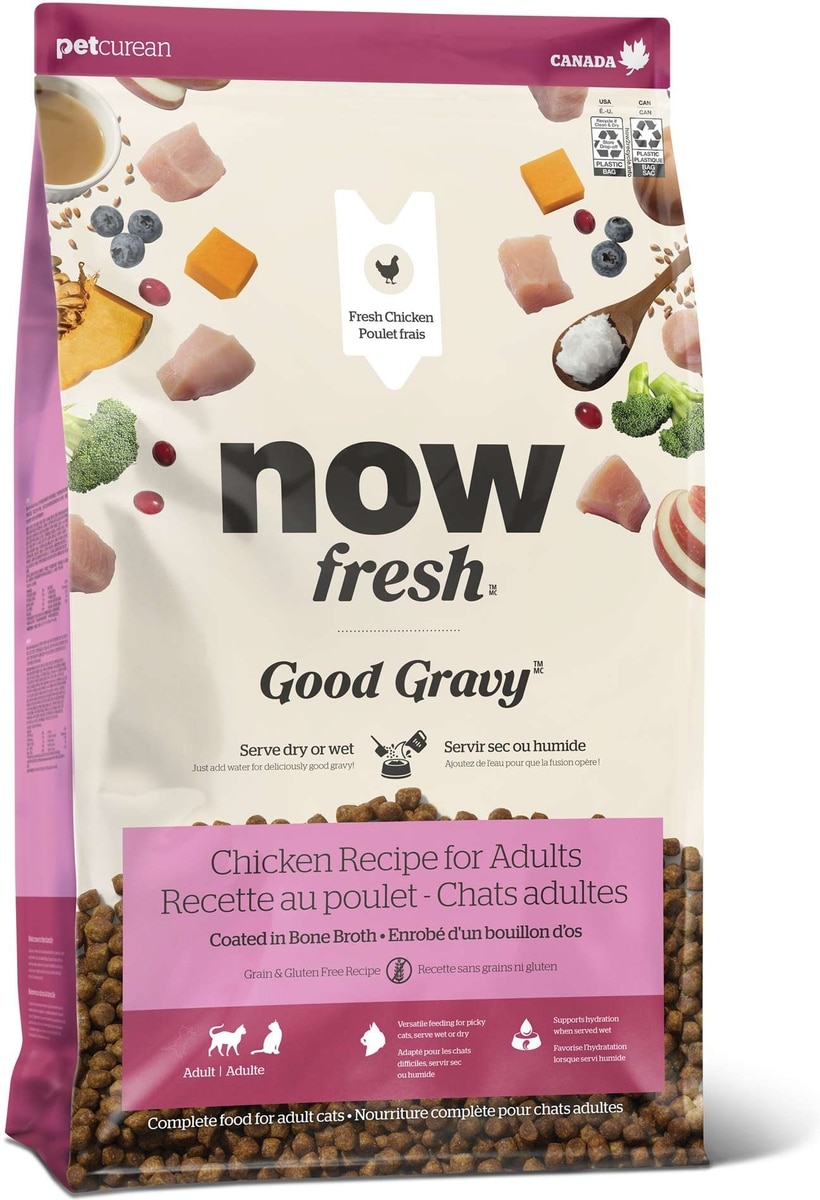 NOW FRESH Good Gravy Chicken Recipe Grain-Free Adult Dry Cat Food