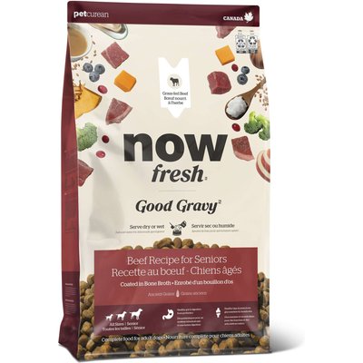 Now Fresh Now Fresh Good Gravy Senior Chicken-Free Beef Recipe with Ancient Grains Dry Dog Food, 3.5-lb bag
