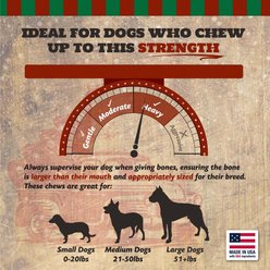 The Country Butcher Christmas Stocking 5 Piece Variety Pack Dog Natural Chew Treats with Holiday header, 10.8-oz slide 2 of 7