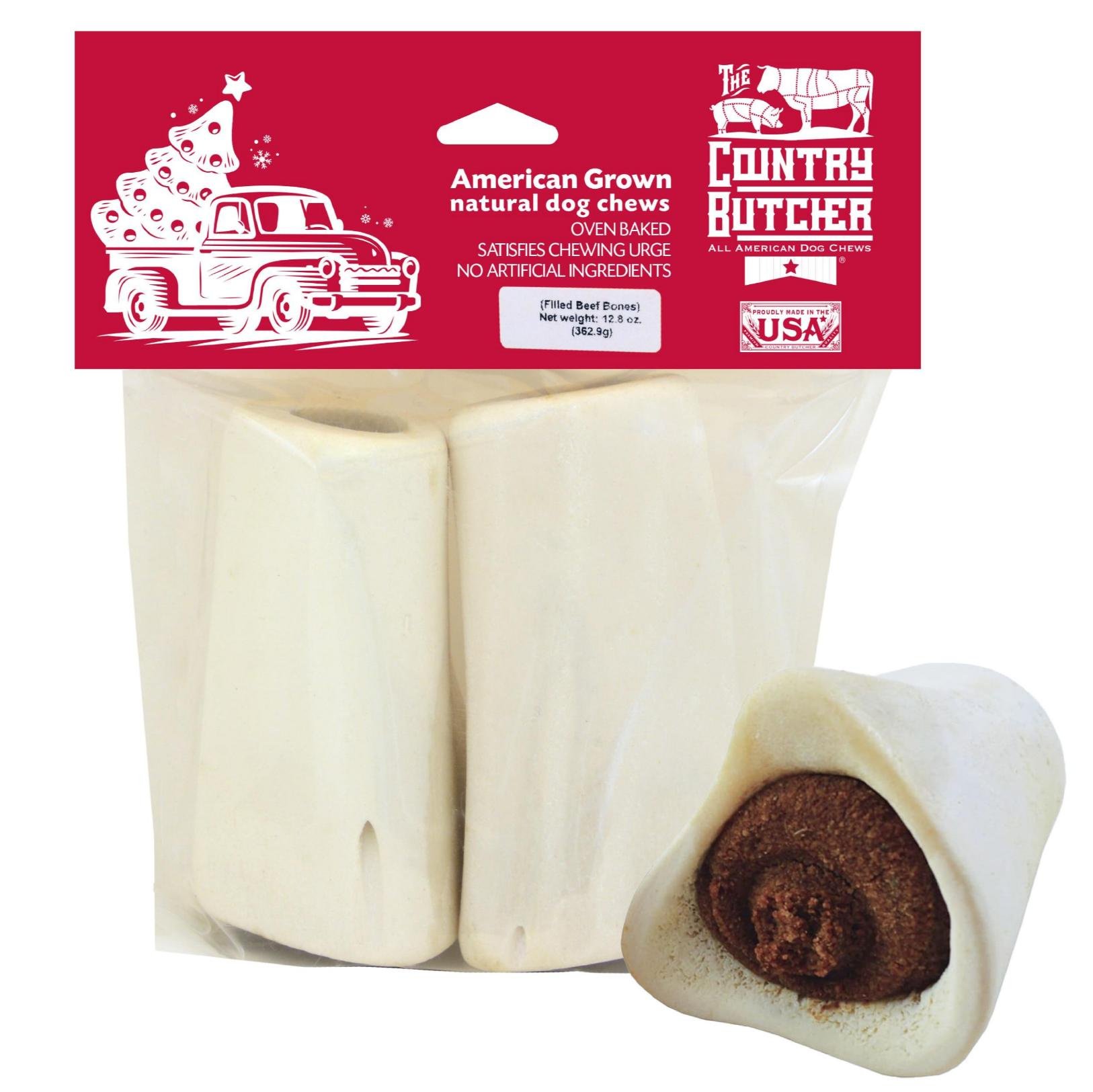 The Country Butcher Pumpkin Flavor filled Bone Dog Treats, 12.8-oz bag, 2 count