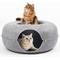 Show in main carousel: Heeyoo Cat Cave Bed, Light Grey, Large slide 1 of 8