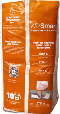 Show full view: WizSmart Heavyweight Ultra 10-Cup Dog & Puppy Training Pads, X-Large: 23.5 x 22-in, 30 count slide 4 of 10
