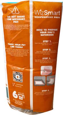 Show full view: WizSmart Heavyweight 6-Cup Dog & Puppy Training Pads, 23.5 x 22-in, 50 count slide 3 of 9